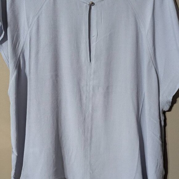 H & M short sleeve baby blue blouse XL - Picture 5 of 8